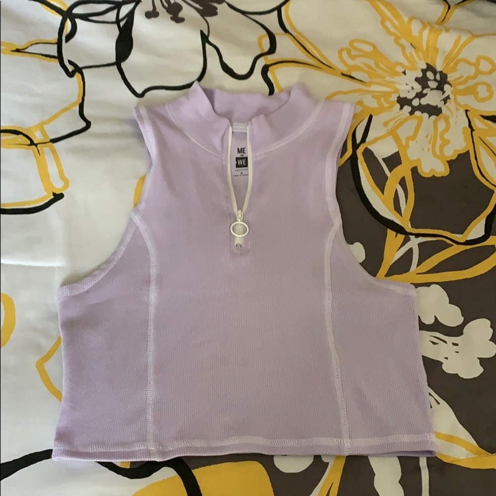 Super stylish lavender crop top